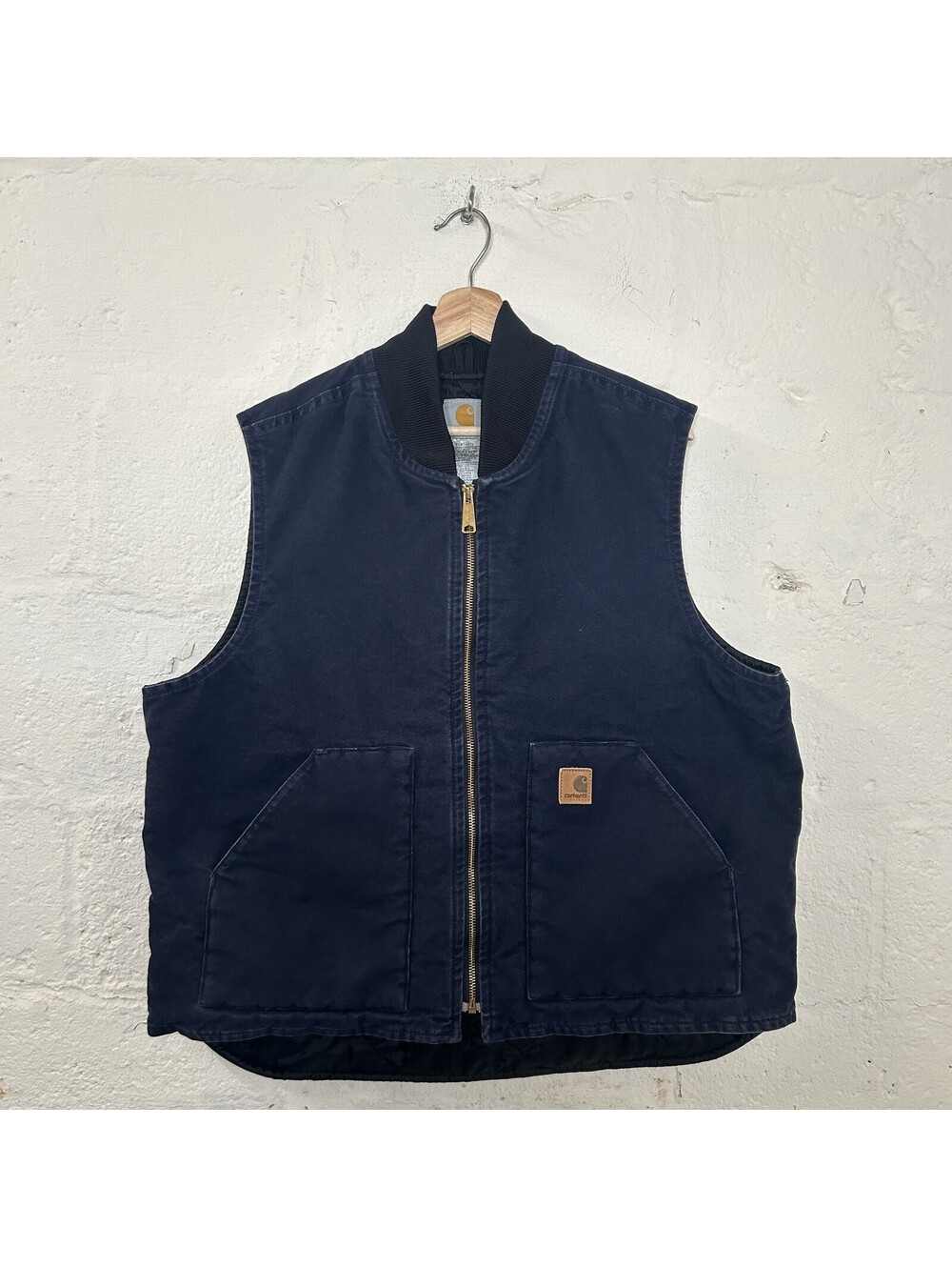 Vintage Carhartt Quilt-Lined Artic Vest “Midnight Blue” V02